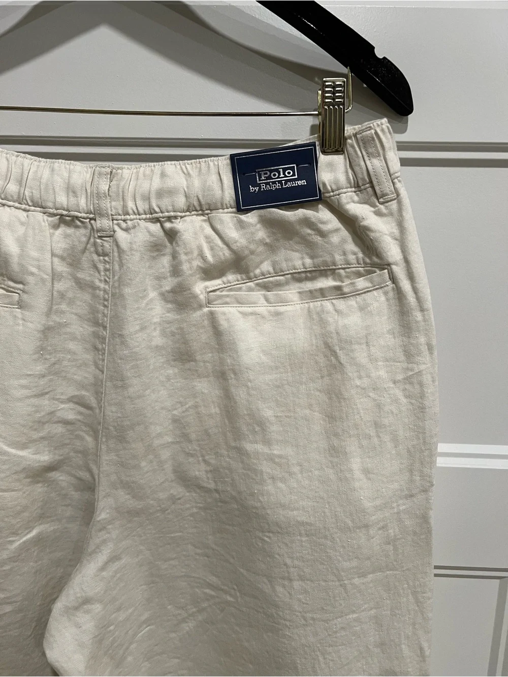 Polo Ralph Lauren Linen Easy Pants Antique Cream- Men’s Medium NWT $198